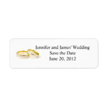 Return Address Labels Clipart Wedding Rings