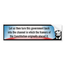 Return Government to Constitution (Lincoln) Bumper Stickers