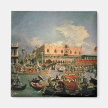 Return of the Bucintoro on Ascension Day Fridge Magnet