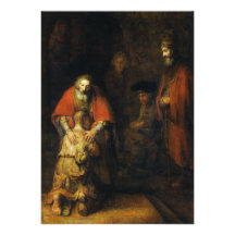 Return of the Prodigal Son by Rembrandt Custom Invite