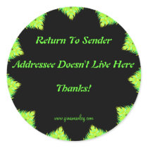 Return To Sender Sticker