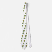 Reusable shopping bag full of groceries neckties
