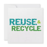 Reuse and Recycle T-shirts and Gifts Personalized Invites