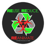 REUSE. REDUCE. REANIMATE. stickers