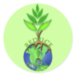 Reuse Reduce Recycle Tree Earth Globe Sticker