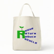 Reuse Return Reduce Recycle T-shirts and Gifts Tote Bag