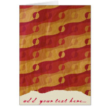 reused wrapper greeting cards