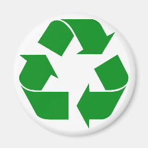 Réutilisant le symbole - vert magnets pour réfrigérateur