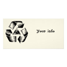 Réutilisez l'oeil cartes de vœux avec photo