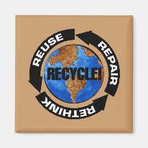Réutilisez Worldt Magnets Pour Réfrigérateur
