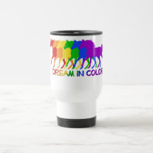 Rêve dans la tasse de cheval de couleur