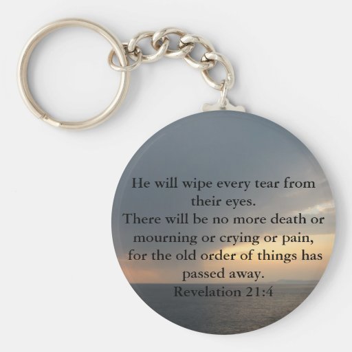 Revelation 21:4 keychain