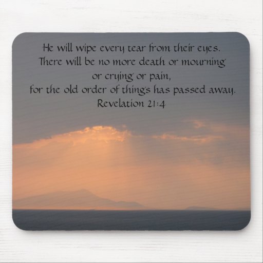 Revelation 21:4 mouse mat