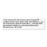 Revelation/City of Babylon Bumper Sticker