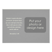 REVELATIONS 3:20 Bible Verse Announcement