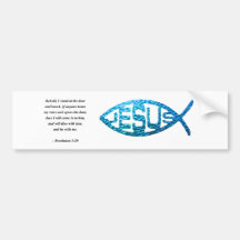 REVELATIONS 3:20 BUMPER STICKERS