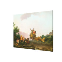 Revellers on a Coach, c.1785-90 (oil on canvas) canvas prints