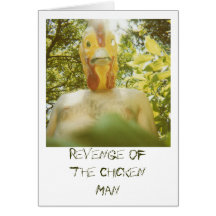 Revenge of the Chicken Man Greeting Cards