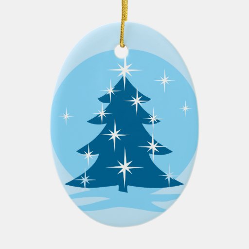 Reversable Ornament Snow Trees Decorations