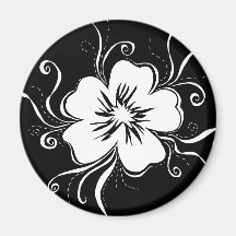 Reverse Playful Pansy Magnet
