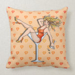 REVERSIBLE Girl In A Martini Glass (Olivia) Americ Pillow
