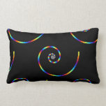 Réversible :  Spirale d'arc-en-ciel Oreillers