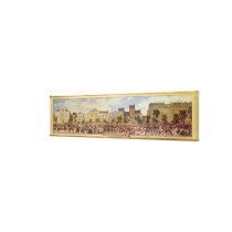 Review of the National Guard, attack of canvas prints