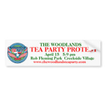 Revised The Woodlands Tea Party b.sticker w/logo Bumper Sticker