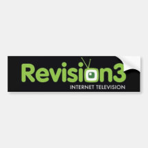 Revision3 Sticker Bumper Stickers