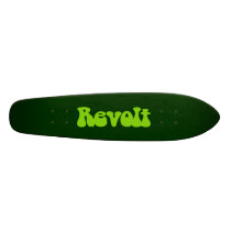 Revolt - Martian Green on Dk Green Skate Decks