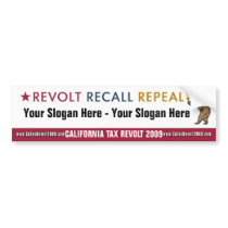 Revolt Recall Repeal - Custom Bumper Sticker
