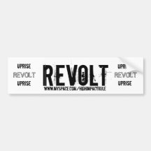 REVOLT UPRISE HIGH IMPACT STICKER BUMPER STICKER