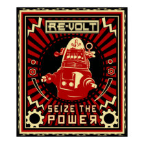 Révolte de robot affiches