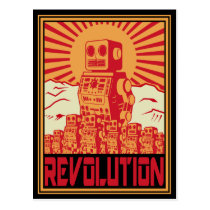 Révolte de robot cartes postales