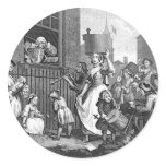 Revolting Crowd (Vintage) Round Stickers