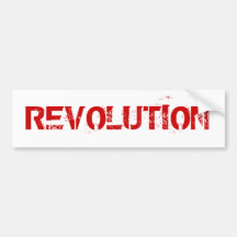REVOLUTION BUMPER STICKER