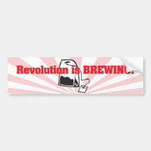 Revolution Is Brewing Bumper Sticker