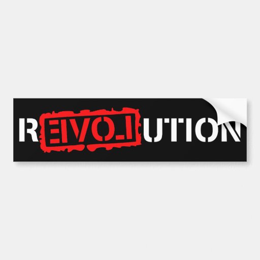 Revolution with love! bumper sticker