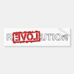 Revolution with love! bumper stickers