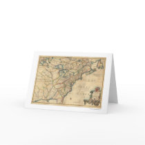 Revolutionary America Map - 1777 Cards