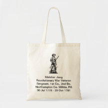 Revolutionary War Veteran Tote Tote Bag
