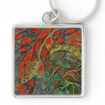 revolving door (painting) keychain