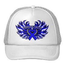 Reye's Syndrome Awareness Heart Wings Mesh Hat