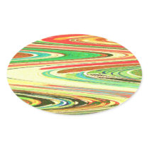 RGBT Sparkle Waves: Star, Heart, Round n Squares Sticker