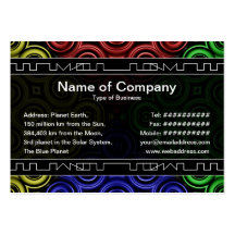 RGBY Waves Big Business Card