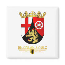 Rheinland-Pfalz (Rhineland-Palatinate) COA Fridge Magnet