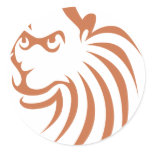 Rhesus Monkey in Swish Drawing Style Sticker