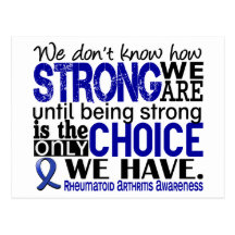 Rheumatoid Arthritis How Strong We Are Postcard