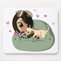 Rhi and Duke Mouse Pad