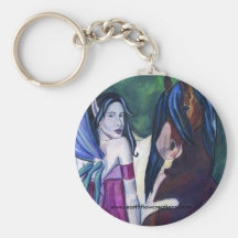 Rhiannon and her Fae Horse Keychain